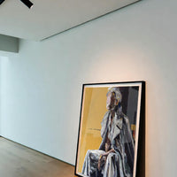 Framed artwork XL art print on a white wall in a minimalistic room